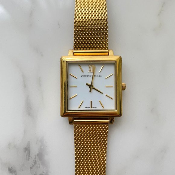 Larsson & Jennings Accessories - LARSSON & JENNINGS Gold Square Watch